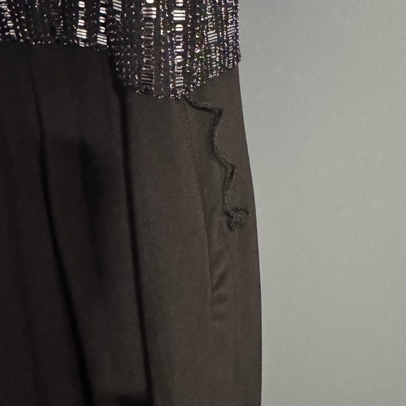 NWT Black and Silver Sleeveless Nipon Boutique Jumpsuit Women’s Size 6 - Picture 8 of 11